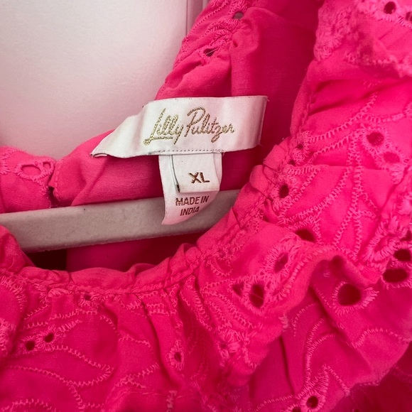 Lilly Pulitzer pink eyelet halter size XL - Picture 3 of 3